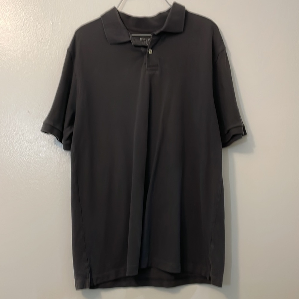 Merona medium dark gray / light black polo shirt golf